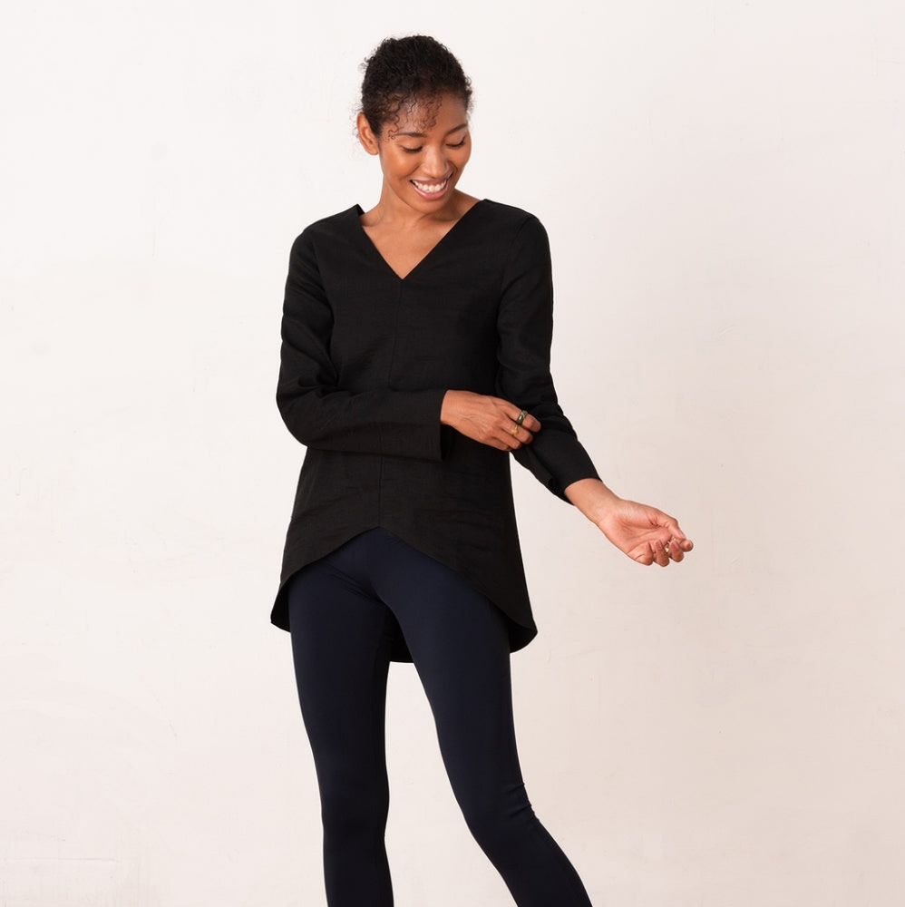 Aday let loose linen top small